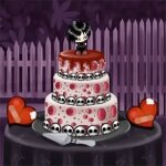 Свадебный торт для эмо